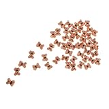 NUOBESTY 50 Stück Acryl Bären Deko mit Braunem Schleifen-Design Flauschige Miniatur Bären...