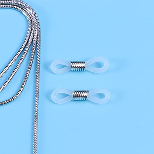 TOYANDONA Óculos de olho suporte de corda corrente de aço inoxidável cordões de óculos capa de rosto