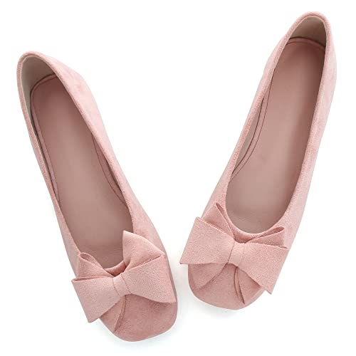 Image of Dear Time Women's Flats Shoes Bowknot Dressy Ballets Loafers Wedding Business Casual Walking Shoes