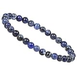 modernes Edelsteinarmband Stretch-Armband Flexarmband aufgezogen auf elastische Silikonbänder, Natur Edelsteine leichte Abweichungen vom Bild möglich