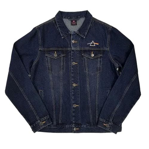 Veste en jean Pink Floyd au logo Dark Side pour look rock en concert et au quotidien