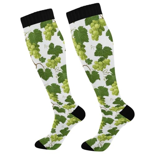 Image of Wusikd Halloween Black Cat Compression Socks for Women and Men Circulation Pumpkin Long Socks for Athletic Running 1