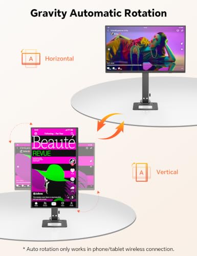 Image of 15.6 inch 1080P Wireless Travel Portable Monitor with Foldable Magnetic Stand