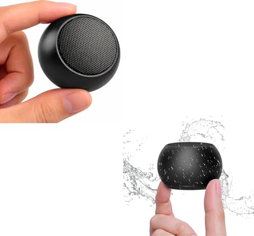 Image of Mini Wireless Portable Bluetooth Metal Speaker Electroplating Round Speaker,Wireless Power Button,Long Lasting Battery & Quick Charge Pack of 1 (Multicolor)