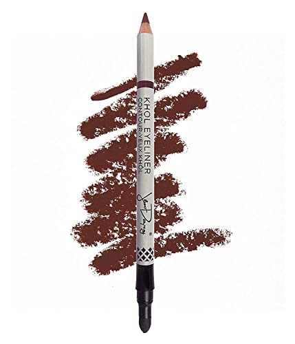 Jillian Dempsey Khol Eyeliner: Clean, Waterproof Eyeliner Pencil with Built-In Smudger for Effortless Blending – Rich Pigment, Cruelty-Free​, Rich Brown