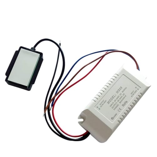 BIlinli - Interruptor táctil de encendido/apagado con espejo, 220 V, 300 W, regulable para baño, antivaho para lámpara