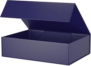 Blue Gift Box 11.9" x 8.5" x 3.3" with Magnetic Closure Lid Boex for Presents,Bridesmaid Gifts Box,Cute Box,Birthday Boxs,Luxury for Gift Packaging, Magnetic Gifts Boxe for Wrapping