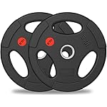 Balelinko 2-Inch Olympic Grip Plate Iron Weight Plate for Strength Training, Weightlifting and Crossfit