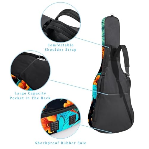 Sac à dos guitare acoustique papillon vintage pour musiciens nomades urbains