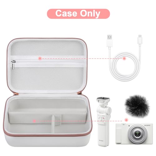 Maleta para cámara Sony ZV-1 con correa y bolsillo miniatura 2