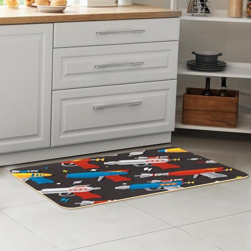 Alfombrilla de cocina antideslizante VAPOKF con acabado lavable resistente 7