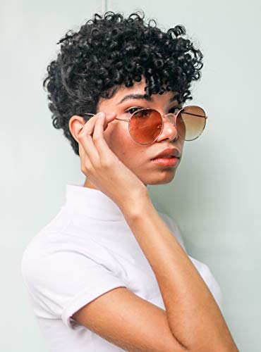 Óculos de sol Round Clássico Proteção UV400 Redondo Unissex Vazcon