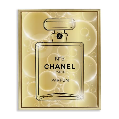 Glam Perfume Bubbles Fashion, 25 x 31 Inch Canvas in Floater Frame