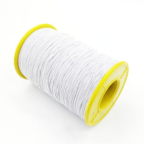 Amaney 0.5Mm White Elastic Cord Beading Threads Stretch String Fabric Crafting Cords For Jewelry Making 500M #TOP5