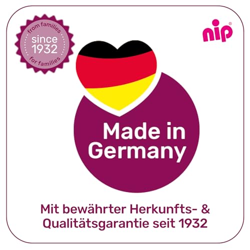 nip – Baby- und Kindertrinkbecher | ab 1 Jahr | 4er Pack | Bruchfest, mikrowellen- und spülmaschinengeeignet, BPA-frei, ohne Melamin, Giraffe, grün/orange/lila/türkis
