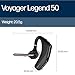 Poly Voyager Legend 50 UC Bluetooth Headset with Charging Case - 4 Noise-Canceling Mics, AI NoiseBlockAI & WindSmart Tech - Bluetooth Headphones with Mic, Smart Call Controls, All-Day Comfort