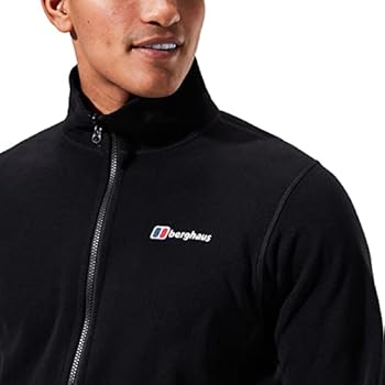 Berghaus Haceby Polartec Veste polaire légère zippée pour homme, Noir