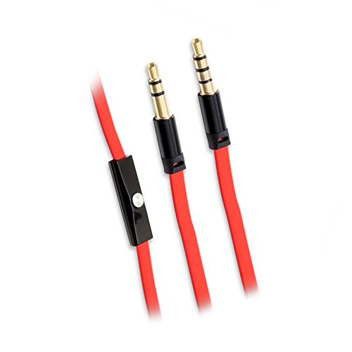 Cable auxiliar de audio con micrófono para smartphone miniatura 2