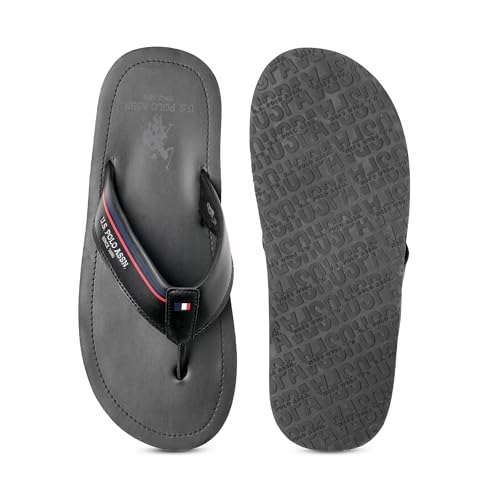 Image of U.S. Polo Assn.| NESTA LT. GREY| Stylish slider Flipflops for Man