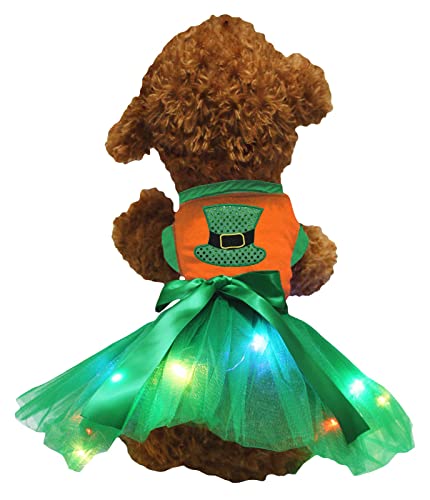 Robe à chapeau haut pour chien LED chic design élégant S - 2