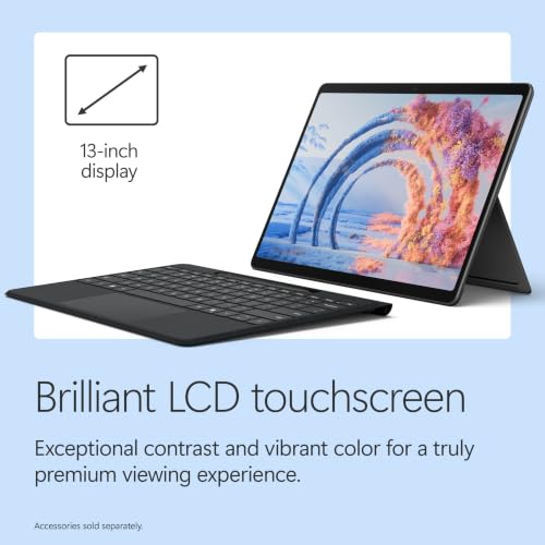 Image of Microsoft Surface Pro 13 inch - Snapdragon X2 Plus 10C - 16GB RAM - 512GB SSD - LCD PixelSense Touchscreen - Black - Windows 11 Home Copilot+ PC - 12th Edition - EP2-73281 - Microsoft 365 for 6 Months*