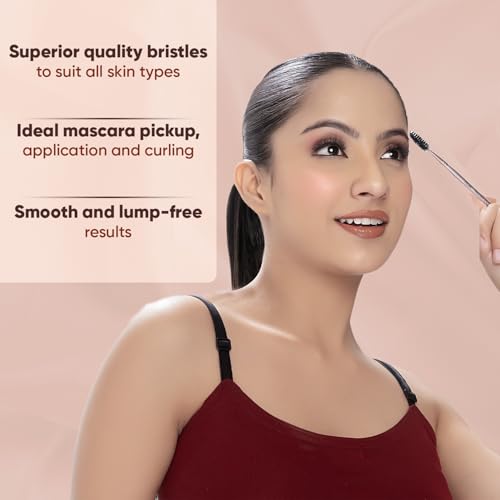 Image of Vega Eye Makeup Brush Set with Eye Shadow Brush, Eye Liner Brush & Mascara Brush | Professional Eye Makeup Brushes for Blending, Defining & Precise Application (MBN-02, MBN-08 & MBN-10)