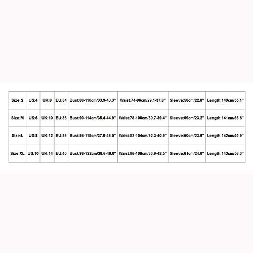 Kanhan Fashion Women Long Sleeve Floral Boho Print Slim Long Maxi Dress High Waist Casual Dress (XL, Black)