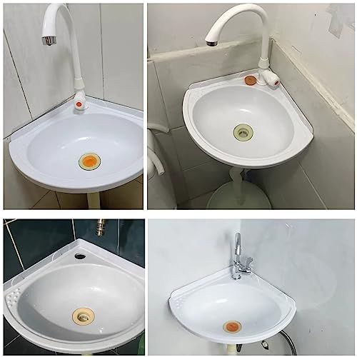 Lavabo de baño RV de esquina para solucionar la falta de espacio 5