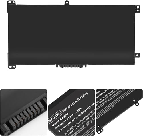Image of Wefly BK03XL Laptop Battery Compatible for HP Pavilion X360 14-BA000 14-BA013NL 14-BA015NG 14-BA016NM 14-BA019NF 14-BA033TX 14-BA021UR 14-BA024NW 14-BA002NI 14-BA028TX 14-BA003NU Laptop Battery