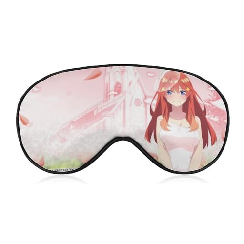 五等分の花嫁 中野 五月 アイマスク キャラクター アニメ アイマスク 睡眠用 かわいい 睡眠改善 遮光 柔らかい 眼精疲労 目元疲労回復 安眠マスク 圧迫感なし 子供 男女兼用 ギフト