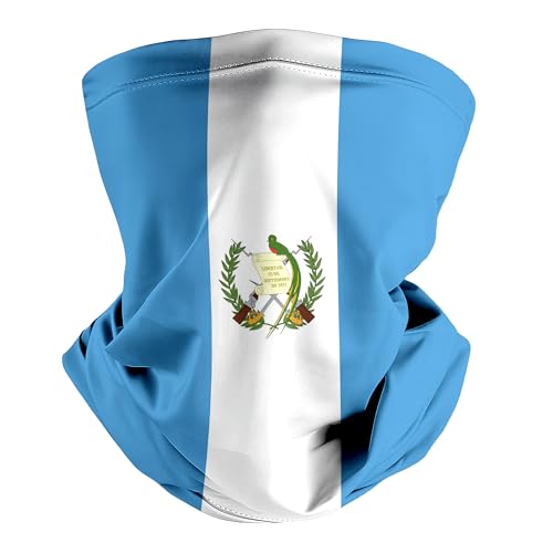 pmbvcgsy Fashion Neck Gaiter for Men Women Guatemala Flag Pattern Face Cover Mask Head Wrap Balaclava Multifunctional Scarf Bandana Headband for Gift