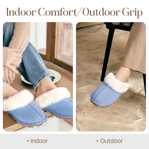 Image of WaySoft Women's 100% Genuine Australian Sheepskin Scuff Slippers