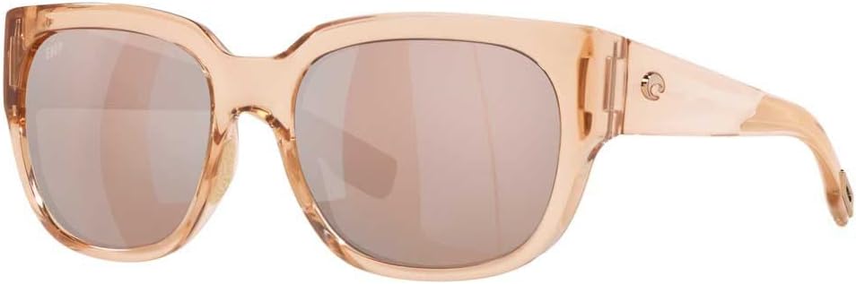 Costa Woman Sunglasses Shiny Palm Tortoise Frame, Copper Lenses, 55MM