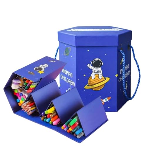 Image of Deluxe Drawing and Painting Art Set Crayon Color Set for Kids | Case Art & Craft Supplies | Great return Gift (83 Color**, 1)
