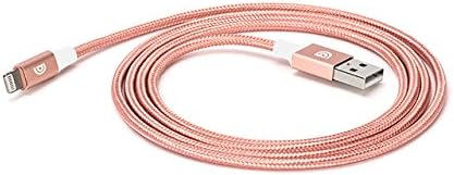Griffin Premium Braided Lightning Cable, 5ft, Rose Gold