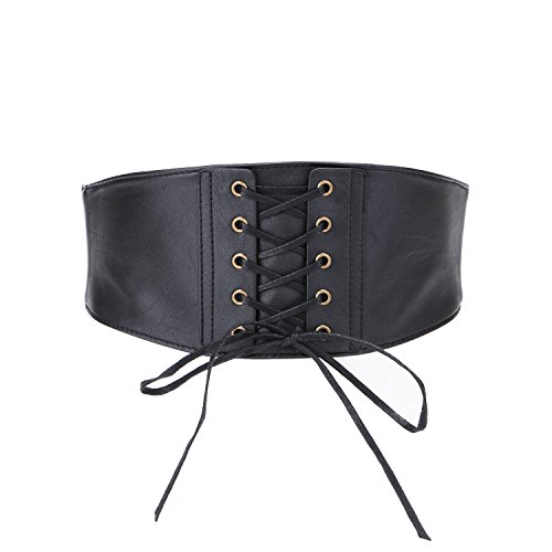 shengweiao Women's Waist Belt Elastic Stretchy Wide Cinch Belts Plus Size (XL/Fit waist 36.2