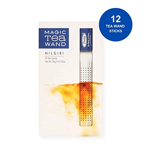 Image of Premiers Nilgiri Tea, Premium Single-Origin Black, Light-Bodied with Floral Notes, Magic Tea Stick Infuser, 12 Wands, 30 g, Suitable for Hot or Iced Brewing, White Box