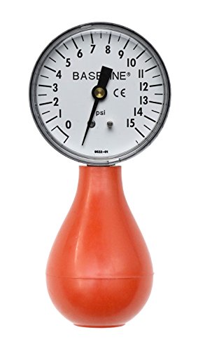 Baseline 12-0292 Dynamometer, Pneumatic Squeeze Bulb 15 PSI Capacity, No