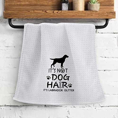 Ohsul It’s Not Dog Hair It’s Labrador Glitter Absorbent Kitchen Towels Dish Towels Dish Cloth,Funny Dog Hand Towels Tea Towel For Bathroom Kitchen Decor,Dog Lovers Girls Gifts #TOP1