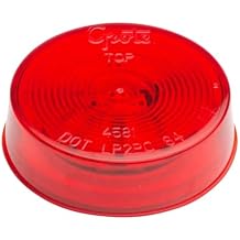 Lamp, Optic Lens, LED, 2.5 in., Red