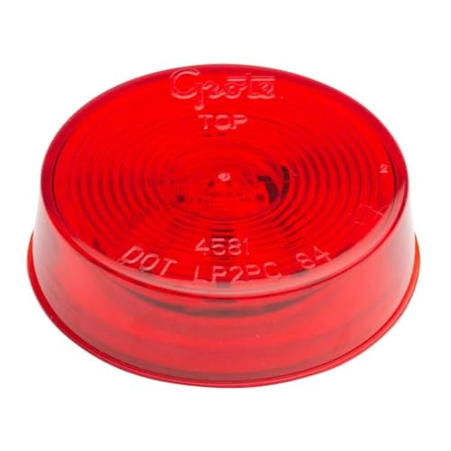 Lamp, Optic Lens, LED, 2.5 in., Red