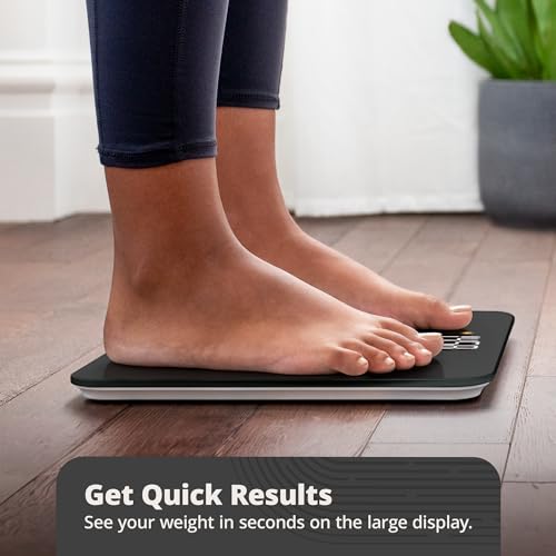 Image of Greater Goods AccuCheck Digital Bathroom Scale for Body Weight (Onyx Black)
