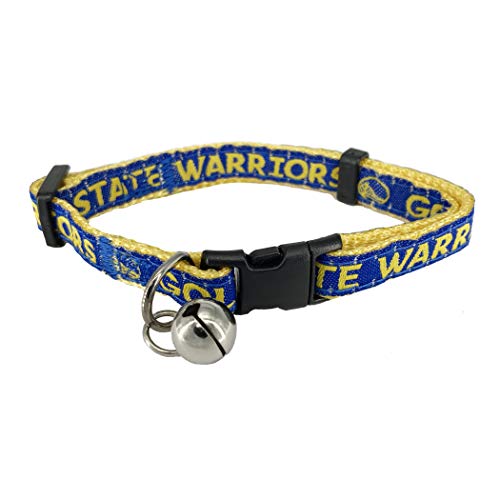 Pets First Nba Golden State Warriors Cat Collar Adjustable Break-Away Collar For Cats With Licensed Team Name & Logo. Cute & Fashionable Basketball Sports Cat Collar With Metal Jingle Bell, Gsw-5010 #TOP21