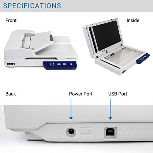 Xerox XD-COMBO Scanner de Documentos para PC e Mac, Alimentador Automático de Documentos (ADF)