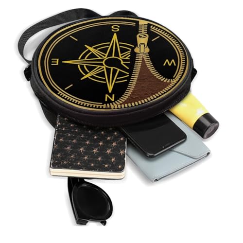 Image of Women Novelty Round Clock Shape Zippered Clock Purses for Women Tote Handbag Shoulder Bag, Gift for Mom Girlfriend