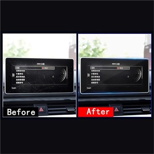 Écran GPS rayé ? Solution : Film protecteur verre trempé Audi A4 A5 Q5 10"