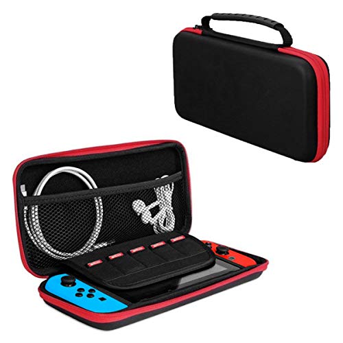 Preisvergleich Produktbild Nintendo Switch Tasche Kompatibel mit Tragetasche für Aufbewahrungstasche, Schutzhülle Switch Zubehör Hartschalen Cover Inkusive Nintendo Switch Tragbare Tasche 2 Stück