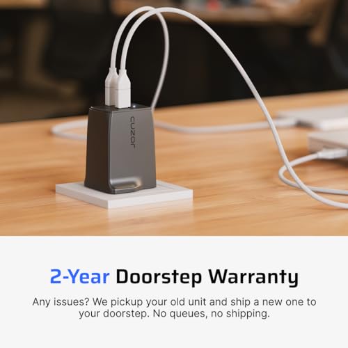 Image of Cuzor Pulse 70W GaN Charger | 2 USB Type C Ports | for iPhone, Samsung, MacBook, iPad | Fast Charging for Laptop and Mobile | Supports PD, PPS, QC | BIS Certified