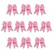 Sacarla 10 Pieces 7.5" Baby Girl Large Pink Cheer Bows Ponytail Holder Elastic Hair Ties (Pink)