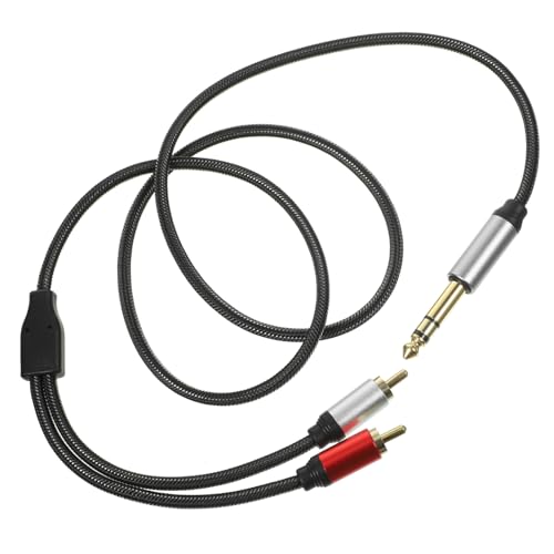 Zerodeko Cable Adaptador de Audio Rca Cable de Transferencia Profesional para Amplificador y Micrófono Resistente y Flexible para Equipos de Sonido